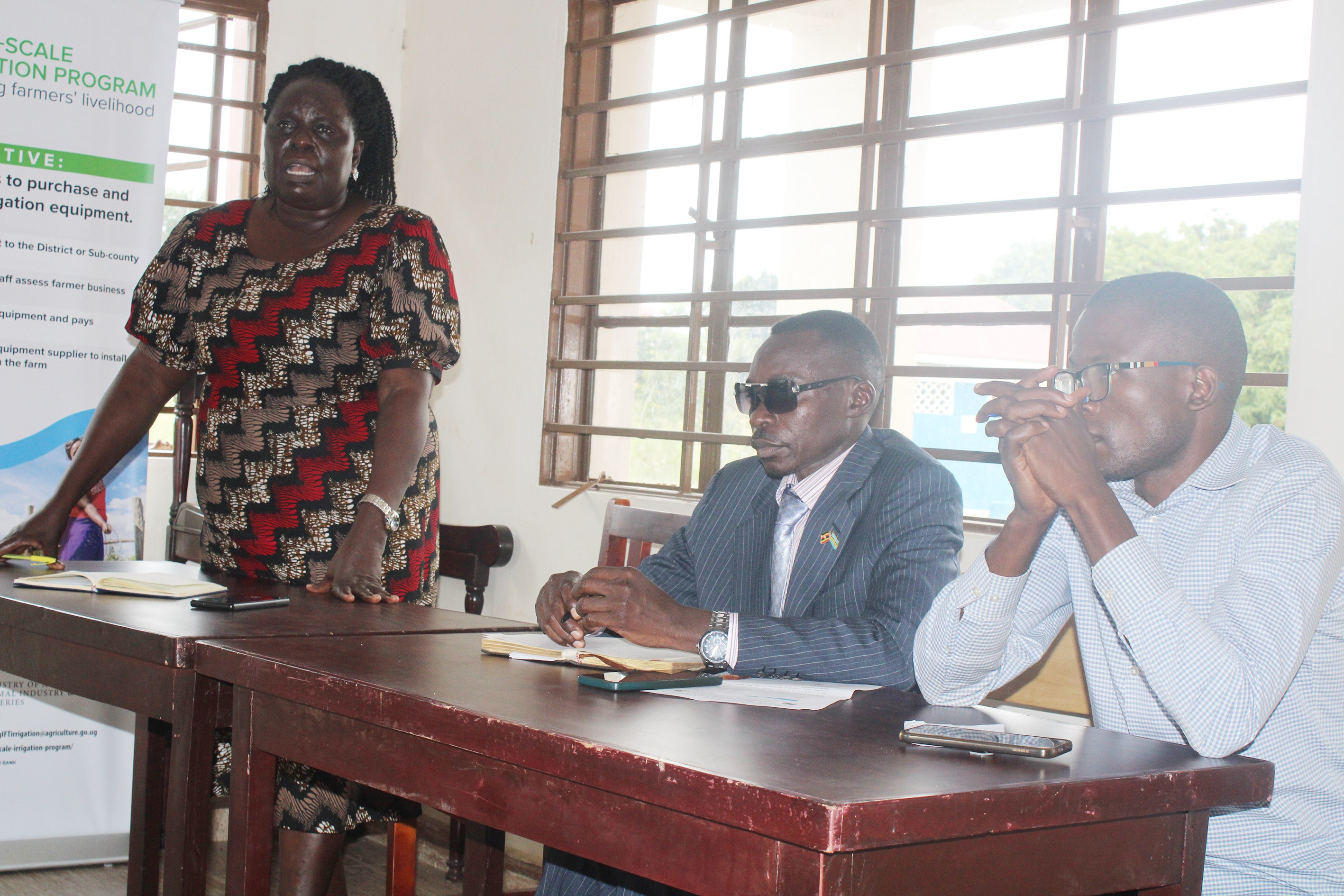 Rhoda Oroma, the Chief Administrative Officer addresing the stakeholders in the review meeting on Wednesday. Photo by Emmanuel Opio Rhoda Oroma, the Chief Administrative Officer addresing the stakeholders in the review meeting on Wednesday. Photo by Emmanuel Opio